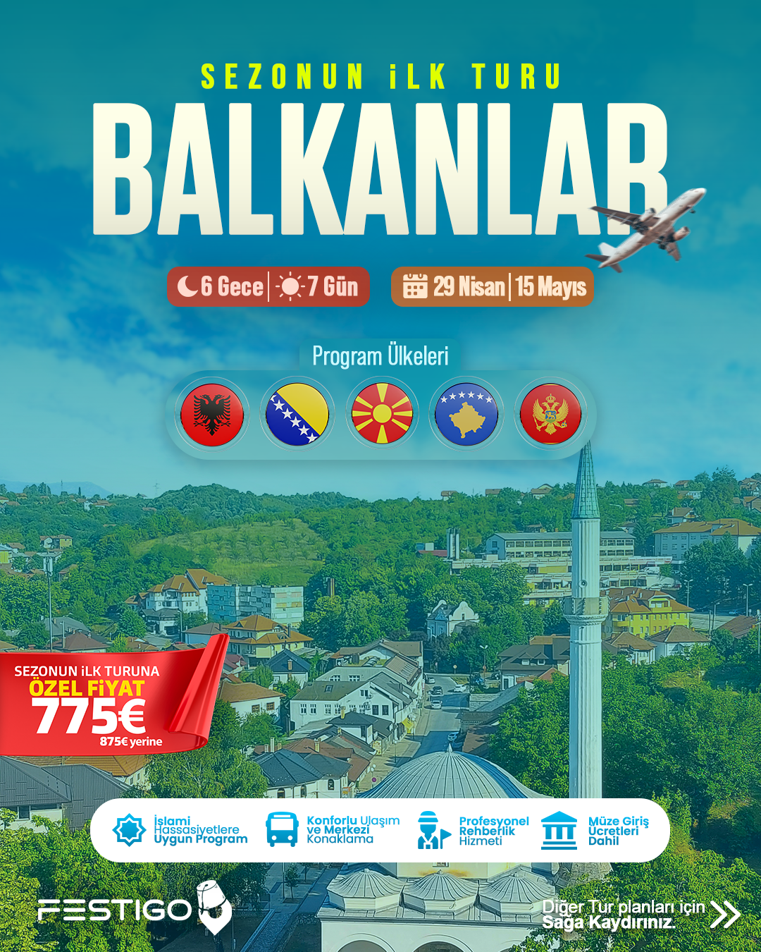 29 Nisan - 05 Mayıs | Balkanlar Turu